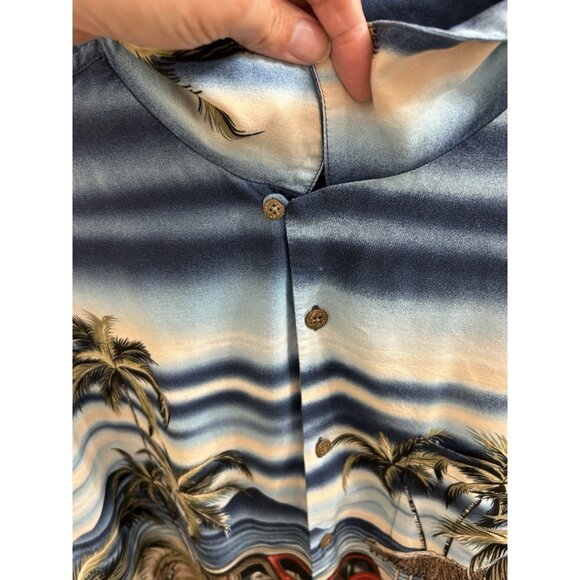 Authentic Big Dogs Hawaiian Aloha Classic Woodie Car Beach Camp Shirt Mens Sz 3x - Picture 9 of 9